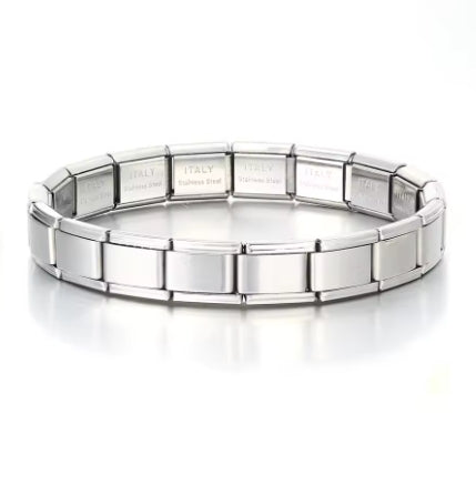 bracelets Pulseras con dijes italianos, cadena básica DIY, brazalete de acero inoxidable, módulos ensamblados versátiles, regalo Ideal, Universal, 9mm, envío directo bracelets Pulseras con dijes italianos, cadena básica DIY, brazalete de acero inoxidable, módulos ensamblados versátiles, regalo Ideal, Universal, 9mm, envío directo