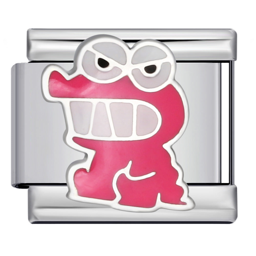 New Cartoon Character Italian Modular Bracelet Stainless Steel Welded DIY Stretch Link Bracelet New Cartoon Character Italian Modular Bracelet Stainless Steel Welded DIY Stretch Link Bracelet