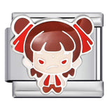 Cute Anime Cartoon Character Italian Module Bracelet Titanium Steel Welding Drip Oil DIY Elastic Splicing Bracelet Cute Anime Cartoon Character Italian Module Bracelet Titanium Steel Welding Drip Oil DIY Elastic Splicing Bracelet