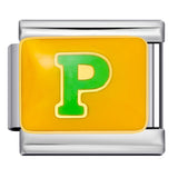 New Color Drip Oil Letter Italian Module Bracelet Titanium Steel Welding DIY Elastic Splicing Fashion Bracelet New Color Drip Oil Letter Italian Module Bracelet Titanium Steel Welding DIY Elastic Splicing Fashion Bracelet