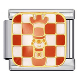 Cross Border Hot Selling Chess Italian Module Bracelet Titanium Steel Welding Gold Plating Drip Oil DIY Splicing Bracelet Cross Border Hot Selling Chess Italian Module Bracelet Titanium Steel Welding Gold Plating Drip Oil DIY Splicing Bracelet