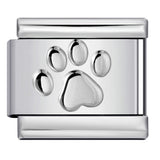 Titanium Steel Convex Silver Stamped DIY Italian Charm Bracelet with Unique Patterns Titanium Steel Convex Silver Stamped DIY Italian Charm Bracelet with Unique Patterns