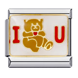 New Cute Animal Italian Modular Bracelet Titanium Steel Welding Oil Drip Cartoon DIY Fashion Wristband New Cute Animal Italian Modular Bracelet Titanium Steel Welding Oil Drip Cartoon DIY Fashion Wristband