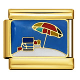 Gold Bottom Star Moon Blue Italian Module Bracelet DIY Jewelry Creative Accessories Detachable Titanium Steel Strap Chain Gold Bottom Star Moon Blue Italian Module Bracelet DIY Jewelry Creative Accessories Detachable Titanium Steel Strap Chain