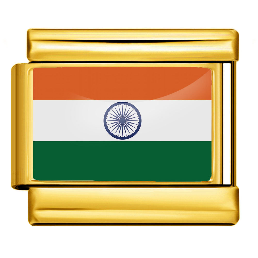 Gold Base World Flag Photo Resin Italian Charm Bracelet DIY Stainless Steel Stretch Watch Band Wristband Gold Base World Flag Photo Resin Italian Charm Bracelet DIY Stainless Steel Stretch Watch Band Wristband