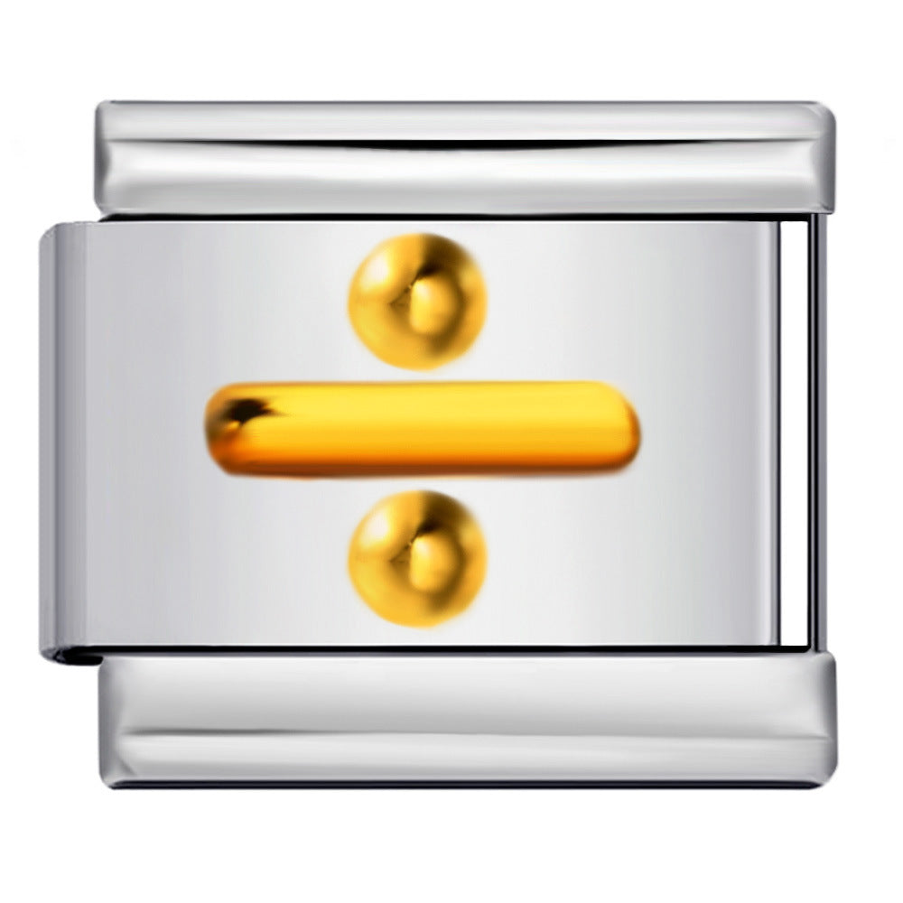 New Digital Symbol Series Italian Module Bracelet Stainless Steel Stamping DIY Elastic Bracelet Accessories Wholesale New Digital Symbol Series Italian Module Bracelet Stainless Steel Stamping DIY Elastic Bracelet Accessories Wholesale