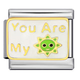 New Italian Module Bracelet Stainless Steel Welding Drip Oil Personalized English DIY Bracelet Accessories Wholesale New Italian Module Bracelet Stainless Steel Welding Drip Oil Personalized English DIY Bracelet Accessories Wholesale