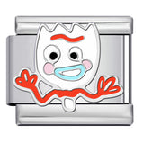 New Titanium Steel Welded Cartoon Italian Modular Bracelet Fashion DIY Stretch Bangle Splice Strap Chain New Titanium Steel Welded Cartoon Italian Modular Bracelet Fashion DIY Stretch Bangle Splice Strap Chain