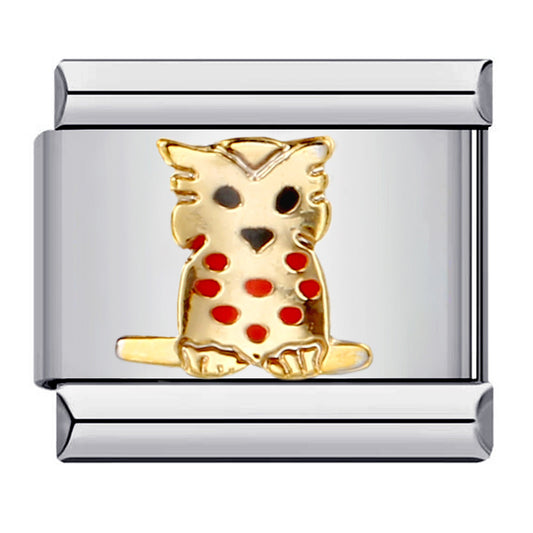 Stainless Steel Welding Drip Oil Animal DIY Italian Module Bracelet Italian Charm Bracelet