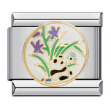 Cute Panda Chinese Style Series Bracelet Stainless Steel Gold Plated Welding DIY Italian Module Bracelet Strap Chain Cute Panda Chinese Style Series Bracelet Stainless Steel Gold Plated Welding DIY Italian Module Bracelet Strap Chain