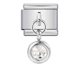 Colorful Birthstone Gold and Silver Base Circular Pendant, Italian Module Bracelet, Titanium Steel Hook, Fashionable and Versatile Bracelet Colorful Birthstone Gold and Silver Base Circular Pendant, Italian Module Bracelet, Titanium Steel Hook, Fashionable and Versatile Bracelet