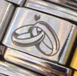 New Double Ring Series Laser Engraved Italian Module Bracelet Stainless Steel DIY Fashion Bracelet New Double Ring Series Laser Engraved Italian Module Bracelet Stainless Steel DIY Fashion Bracelet