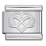 Concave Silver Titanium Steel Stamping Pattern DIY Italian Module Bracelet Italian Charm Bracelet Concave Silver Titanium Steel Stamping Pattern DIY Italian Module Bracelet Italian Charm Bracelet