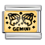 12 Zodiac Sign Italian Modular Bracelet Stainless Steel Gold Plated Enamel DIY Charm Bracelet Jewelry 12 Zodiac Sign Italian Modular Bracelet Stainless Steel Gold Plated Enamel DIY Charm Bracelet Jewelry