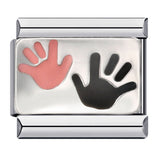 Hot Sale Personalized Titanium Steel Gold-plated Drip Oil Bracelet, DIY Italian Modular Bracelet, Little Girl's Gift. Hot Sale Personalized Titanium Steel Gold-plated Drip Oil Bracelet, DIY Italian Modular Bracelet, Little Girl's Gift.