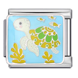 New Marine Biology Titanium Steel Strap Chain Gold Plated Welding Drip Oil DIY Italian Module Bracelet Accessories Wholesale New Marine Biology Titanium Steel Strap Chain Gold Plated Welding Drip Oil DIY Italian Module Bracelet Accessories Wholesale