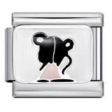 Personalized Pattern Italian Module Bracelet Stainless Steel Welding Drip Oil Cartoon DIY Elastic Splicing Bracelet Personalized Pattern Italian Module Bracelet Stainless Steel Welding Drip Oil Cartoon DIY Elastic Splicing Bracelet