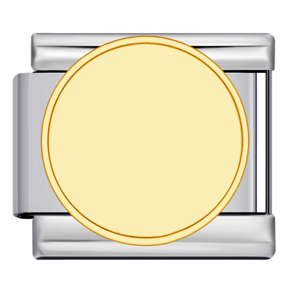 New Photo Empty Base Italian Module Bracelet Round Heart Shaped Titanium Steel DIY Free Splicing Bracelet Accessories New Photo Empty Base Italian Module Bracelet Round Heart Shaped Titanium Steel DIY Free Splicing Bracelet Accessories