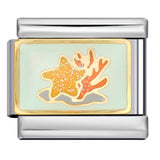 New Italian Module Bracelet Beach Camping Titanium Steel Drip Oil Cartoon Pattern DIY Welding Bracelet Accessories New Italian Module Bracelet Beach Camping Titanium Steel Drip Oil Cartoon Pattern DIY Welding Bracelet Accessories