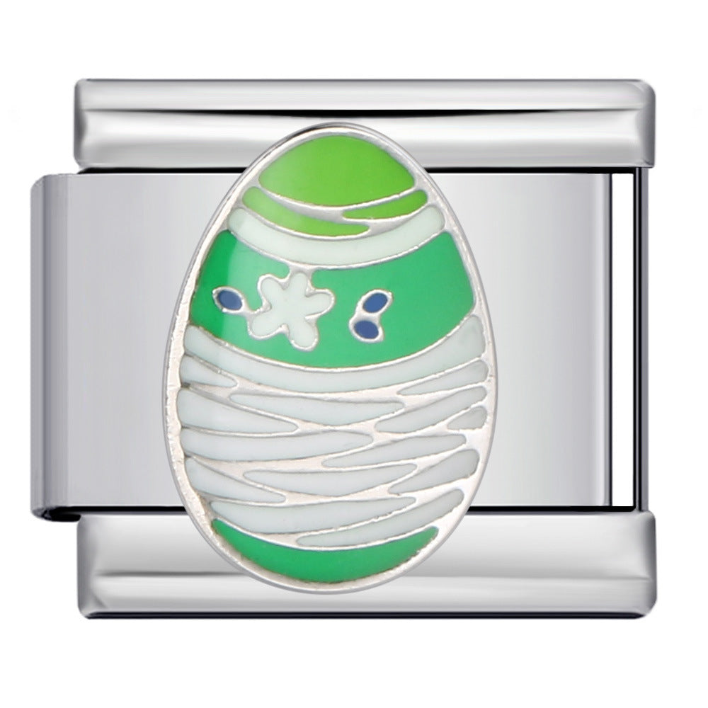 Cross Border E-commerce Love English Series Titanium Steel Welding Drip Oil DIY Italian Module Bracelet Personalized Accessories Cross Border E-commerce Love English Series Titanium Steel Welding Drip Oil DIY Italian Module Bracelet Personalized Accessories