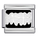 Personalized Pattern Italian Module Bracelet Stainless Steel Welding Drip Oil Cartoon DIY Elastic Splicing Bracelet Personalized Pattern Italian Module Bracelet Stainless Steel Welding Drip Oil Cartoon DIY Elastic Splicing Bracelet