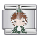 Cartoon Character Italian Module Bracelet Stainless Steel Welding Pattern DIY Elastic Splicing Versatile Bracelet Cartoon Character Italian Module Bracelet Stainless Steel Welding Pattern DIY Elastic Splicing Versatile Bracelet