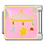 Titanium Steel Gold-plated Drip Welding Pattern DIY Italian Module Bracelet Italian Charm Bracele Titanium Steel Gold-plated Drip Welding Pattern DIY Italian Module Bracelet Italian Charm Bracele