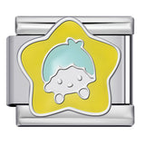 Cute Cartoon Character Series Titanium Steel Welding Drip Oil DIY Bracelet Italian Module Bracelet Accessories Wholesale Cute Cartoon Character Series Titanium Steel Welding Drip Oil DIY Bracelet Italian Module Bracelet Accessories Wholesale