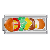 Delicious Food Italian Module Bracelet New Titanium Steel Welding Drip Oil Cartoon DIY Splicing Bracelet Delicious Food Italian Module Bracelet New Titanium Steel Welding Drip Oil Cartoon DIY Splicing Bracelet