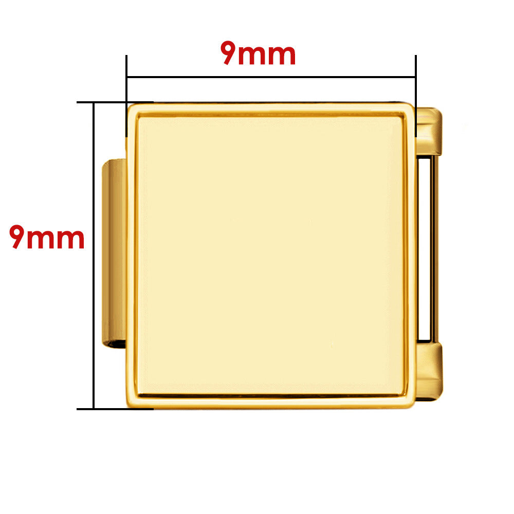 DIY Personalized Photo Frame Production, Titanium Steel Strap Chain, Fashionable Splicing Module Bracelet DIY Personalized Photo Frame Production, Titanium Steel Strap Chain, Fashionable Splicing Module Bracelet