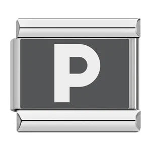 Laser Engraved 26 English Letters Italian Module Bracelet Stainless Steel Bracelet Italian Bracelet Laser Engraved 26 English Letters Italian Module Bracelet Stainless Steel Bracelet Italian Bracelet