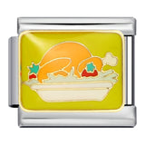 New Thanksgiving Series DIY Bracelet Stainless Steel Italian Module Bracelet Titanium Steel Welded Drip Oil Strap Chain New Thanksgiving Series DIY Bracelet Stainless Steel Italian Module Bracelet Titanium Steel Welded Drip Oil Strap Chain