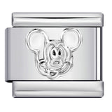 Convex Silver Stamping Pattern Italian Module Bracelet DIY Titanium Steel Bracelet Italian Charms Convex Silver Stamping Pattern Italian Module Bracelet DIY Titanium Steel Bracelet Italian Charms