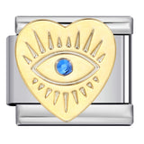 Italian Module Bracelet Devil's Eye Titanium Steel Welding Drip Oil Pattern DIY Elastic Splicing Personalized Strap Chain Italian Module Bracelet Devil's Eye Titanium Steel Welding Drip Oil Pattern DIY Elastic Splicing Personalized Strap Chain