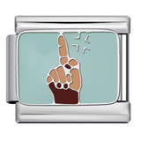 New DIY Italian Module Bracelet Titanium Steel Drip Oil Welding Pattern Strap Chain Fashion Splicing Strap Chain New DIY Italian Module Bracelet Titanium Steel Drip Oil Welding Pattern Strap Chain Fashion Splicing Strap Chain