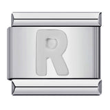 New Titanium Steel Silver Concave Surface 26 English Letters Italian Module Bracelet DIY Strap Chain Accessories Wholesale New Titanium Steel Silver Concave Surface 26 English Letters Italian Module Bracelet DIY Strap Chain Accessories Wholesale