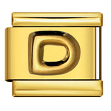 Golden Convex Letter Series Italian Module Bracelet Titanium Steel Stamping DIY Elastic Splicing Bracelet Accessories Golden Convex Letter Series Italian Module Bracelet Titanium Steel Stamping DIY Elastic Splicing Bracelet Accessories