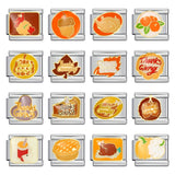 New Thanksgiving Series DIY Bracelet Stainless Steel Italian Module Bracelet Titanium Steel Welded Drip Oil Strap Chain New Thanksgiving Series DIY Bracelet Stainless Steel Italian Module Bracelet Titanium Steel Welded Drip Oil Strap Chain