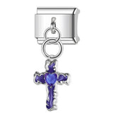 Cross Pendant Hook Style Italian Module Bracelet DIY Elastic Splicing Titanium Steel Strap Chain Accessories Cross Pendant Hook Style Italian Module Bracelet DIY Elastic Splicing Titanium Steel Strap Chain Accessories