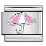 New Color Dripping Oil Umbrella Pattern DIY Italian Module Bracelet Stainless Steel Stamped Splicing Strap Chain New Color Dripping Oil Umbrella Pattern DIY Italian Module Bracelet Stainless Steel Stamped Splicing Strap Chain