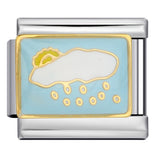 Sparkling Powder Series English Week Italian Module Bracelet Titanium Steel Welding DIY Splicing Elastic Bracelet Sparkling Powder Series English Week Italian Module Bracelet Titanium Steel Welding DIY Splicing Elastic Bracelet