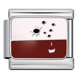 European and American Popular Fashion DIY Elastic Strap Chain Titanium Steel Welded Drip Oil Pattern Italian Module Bracelet European and American Popular Fashion DIY Elastic Strap Chain Titanium Steel Welded Drip Oil Pattern Italian Module Bracelet