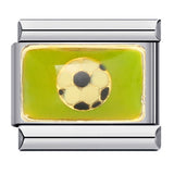 Sports Series DIY Stainless Steel Italian Module Bracelet Welding Pattern Personalized Elastic Splicing Bracelet Sports Series DIY Stainless Steel Italian Module Bracelet Welding Pattern Personalized Elastic Splicing Bracelet