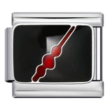 Personalized Pattern Italian Module Bracelet Stainless Steel Welding Drip Oil Cartoon DIY Elastic Splicing Bracelet Personalized Pattern Italian Module Bracelet Stainless Steel Welding Drip Oil Cartoon DIY Elastic Splicing Bracelet