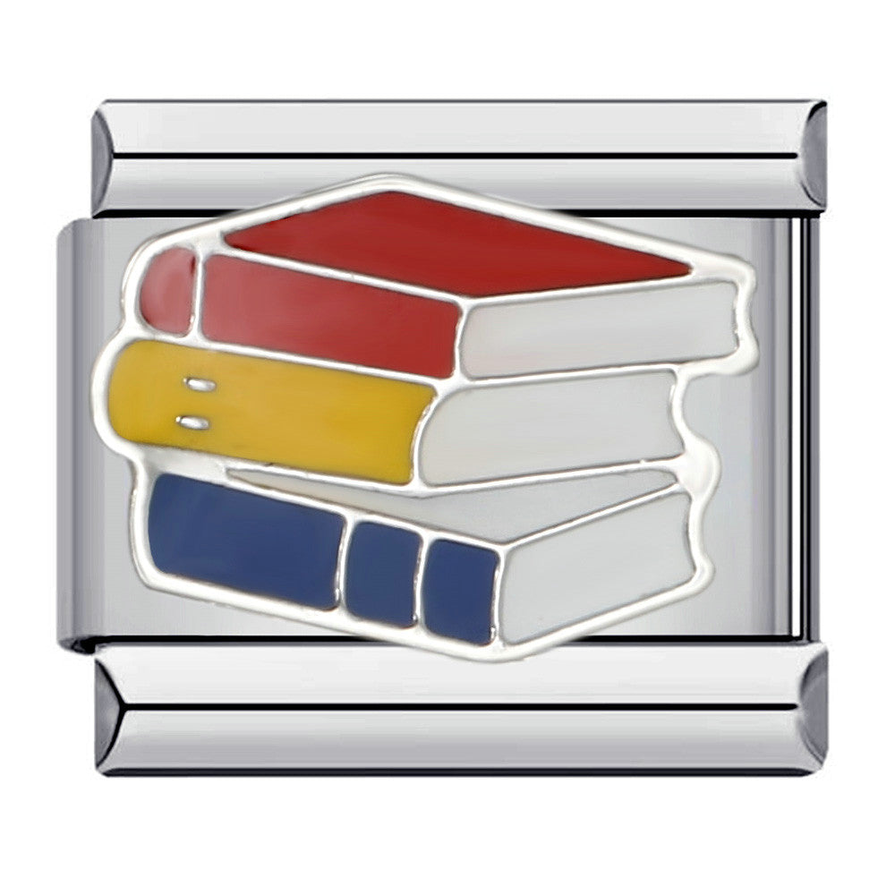 Student Graduation Pattern Italian Module Bracelet DIY Titanium Steel Welded Oil-Drip Elastic Splice Watch Strap Chain Student Graduation Pattern Italian Module Bracelet DIY Titanium Steel Welded Oil-Drip Elastic Splice Watch Strap Chain