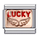 New Titanium Steel Gold Plated Welding Pattern DIY Italian Module Bracelet Italian Charm Bracelet New Titanium Steel Gold Plated Welding Pattern DIY Italian Module Bracelet Italian Charm Bracelet