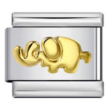 Titanium Steel Gold Silver Stamping Pattern DIY Italian Module Bracelet Italian Charm Bracelet Titanium Steel Gold Silver Stamping Pattern DIY Italian Module Bracelet Italian Charm Bracelet