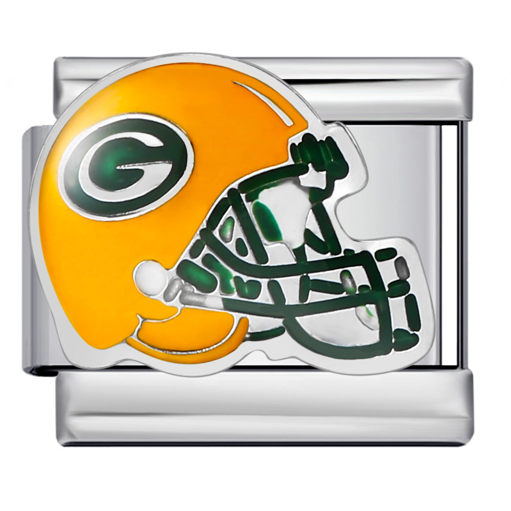 Helmet Series Titanium Steel Welding Pattern DIY Italian Module Bracelet Personalized Elastic Splicing Bracelet Wholesale Helmet Series Titanium Steel Welding Pattern DIY Italian Module Bracelet Personalized Elastic Splicing Bracelet Wholesale