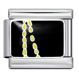 Personalized Pattern Italian Module Bracelet Stainless Steel Welding Drip Oil Cartoon DIY Elastic Splicing Bracelet Personalized Pattern Italian Module Bracelet Stainless Steel Welding Drip Oil Cartoon DIY Elastic Splicing Bracelet