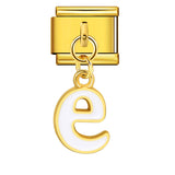 Gold Background, Colorful Oil Dripping Letters, Italian Module Bracelet, Titanium Steel Welded Hook, Fashionable and Simple Wristband Accessory Gold Background, Colorful Oil Dripping Letters, Italian Module Bracelet, Titanium Steel Welded Hook, Fashionable and Simple Wristband Accessory